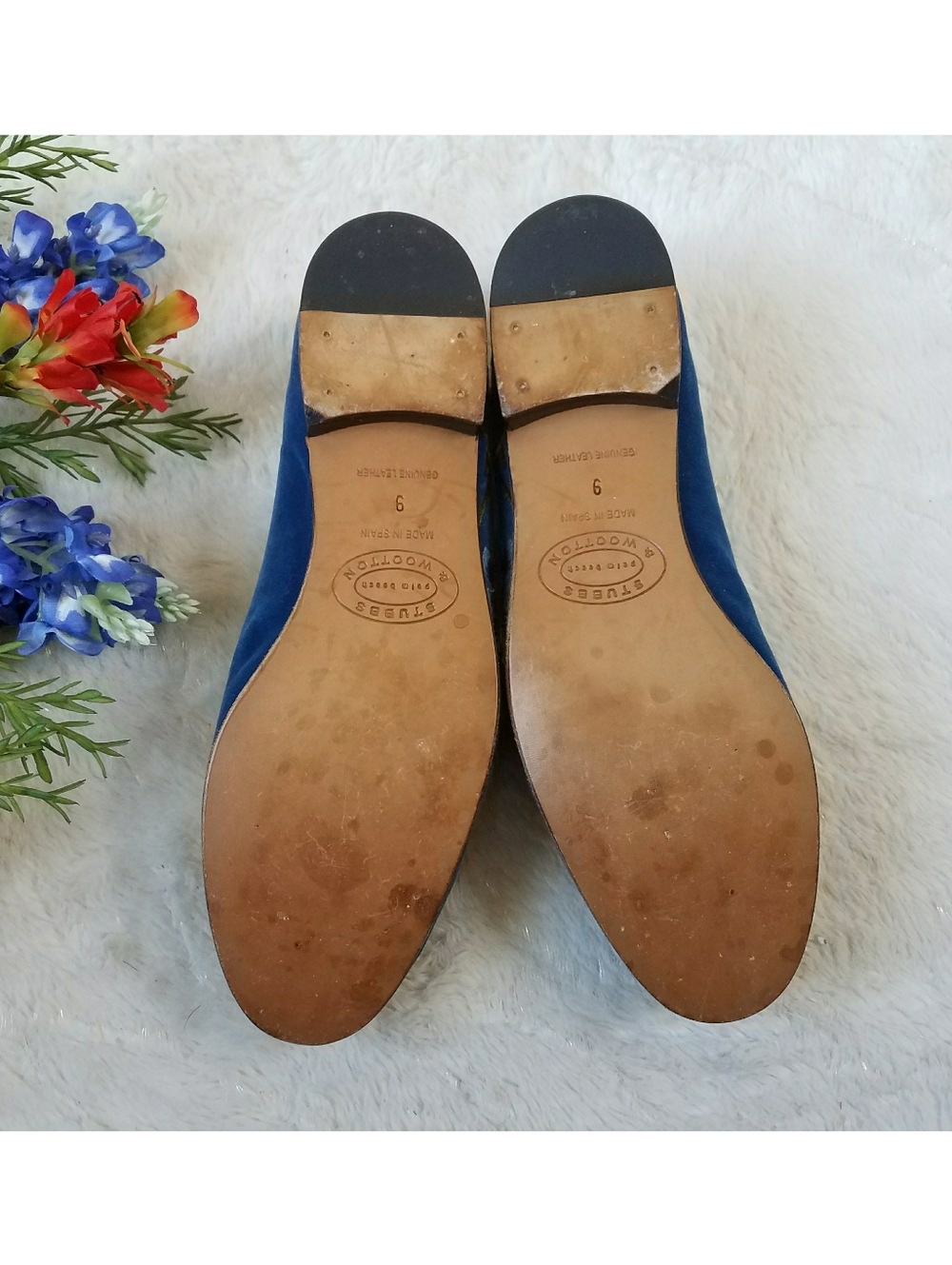 Stubbs & Wootton Geranium Velvet Loafers - Picture 3 of 6
